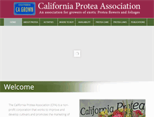 Tablet Screenshot of californiaprotea.org